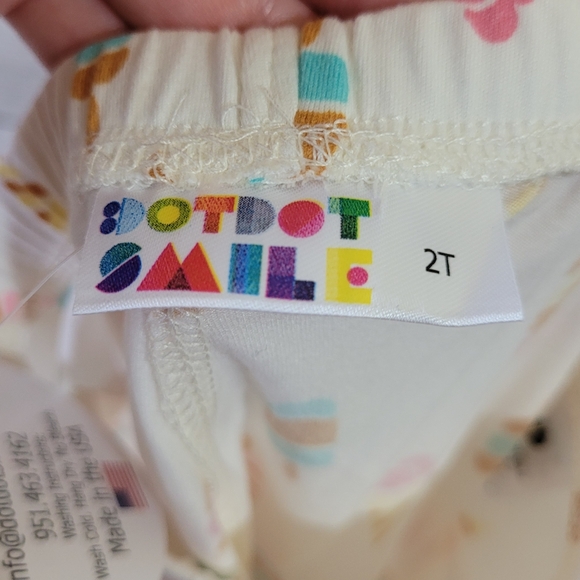 BNWT DOT DOT SMILE Baby Girl Ice Cream Popsicles Buttery Soft Leggings Size 2T - Picture 7 of 9